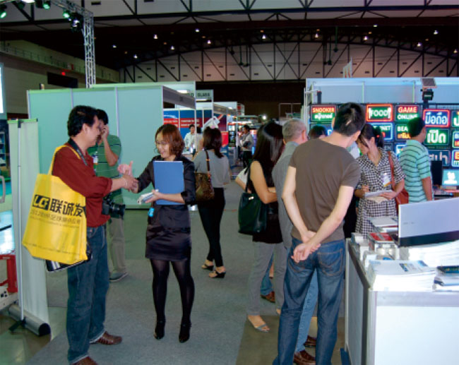 第八届泰国国际广告标识博览会钱柜QG777展位