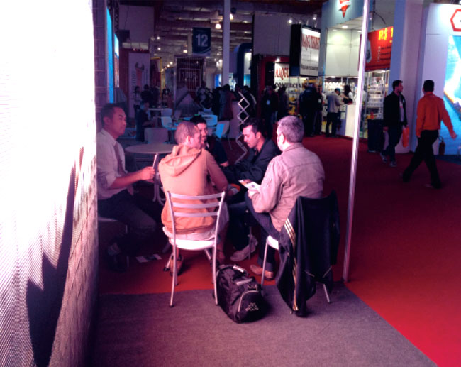 巴西圣保罗影像标示博览会钱柜QG777展区现场