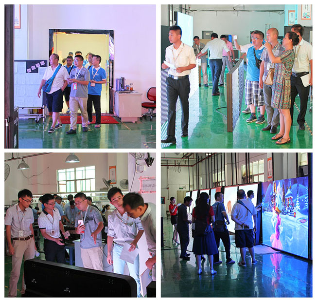 买家团参观钱柜QG777生产车间