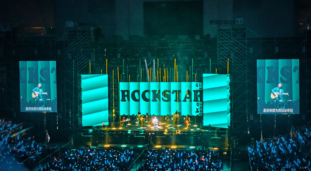 伍佰南京演唱会舞台LED透明显示屏项目